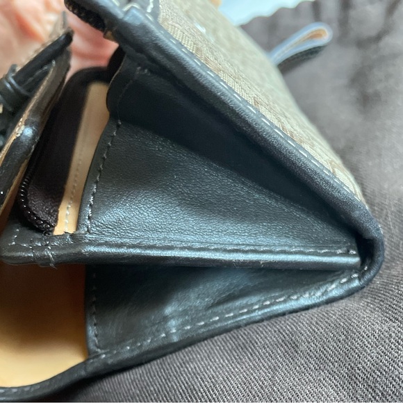 Coach Hamptons Mini Wallet, Classic Brown, Leather & Signature Canvas - Picture 7 of 9